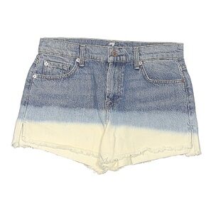 7 For All  Mankind Ombre Effect Denim Shorts​​​​ Size 26, 100% Cotton